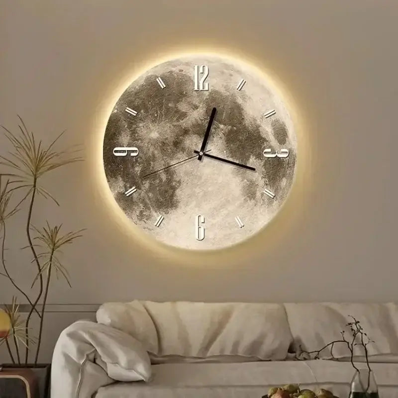 Luxury Wall Clock | Moon LED