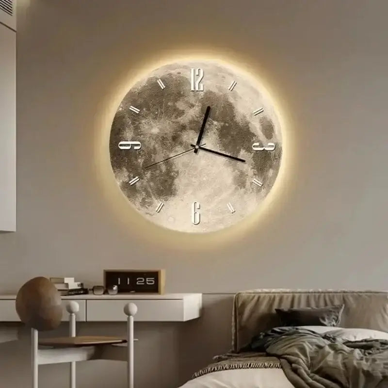 Luxury Wall Clock | Moon LED