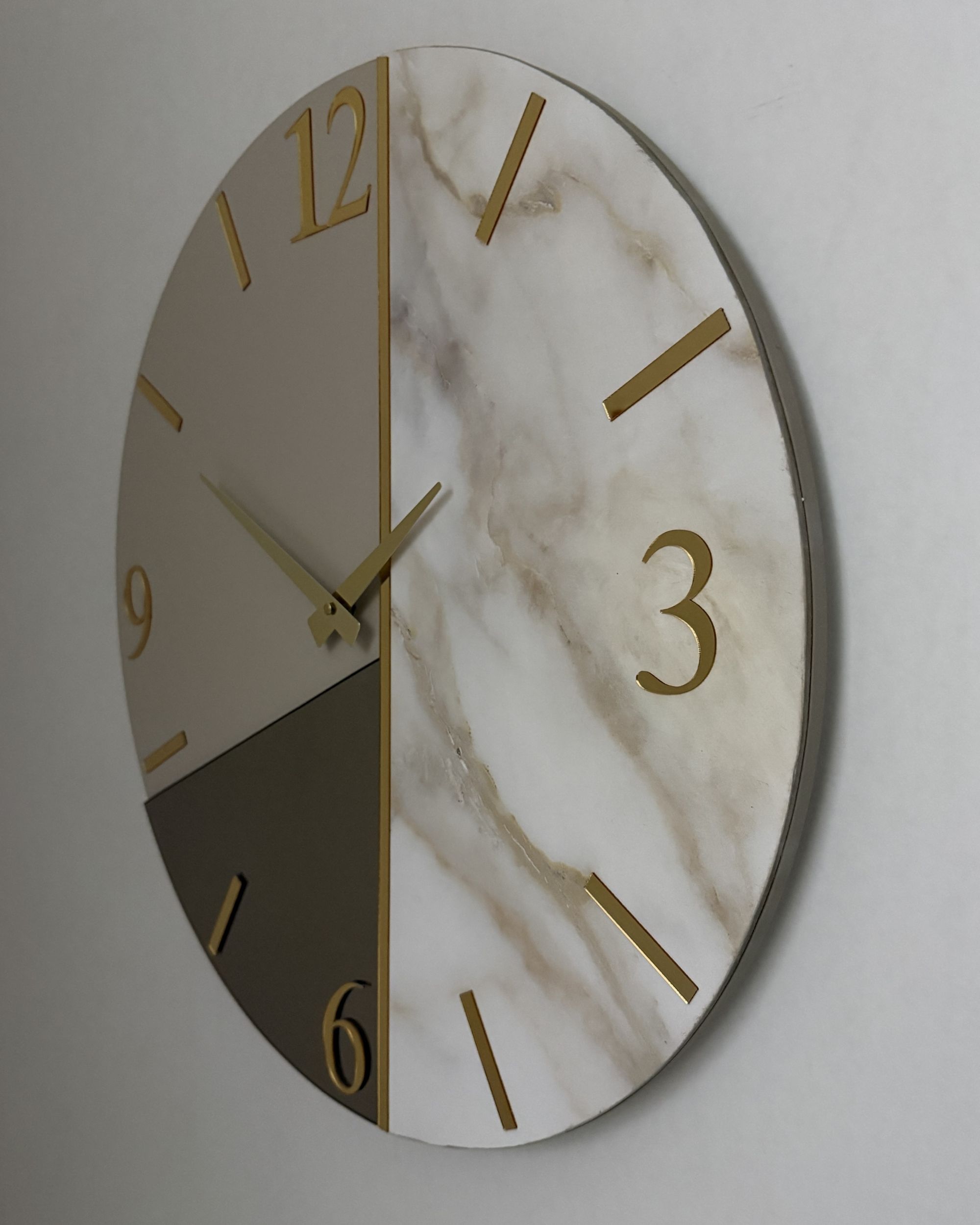 Luxury Wall Clock | Bronze Mirror Round