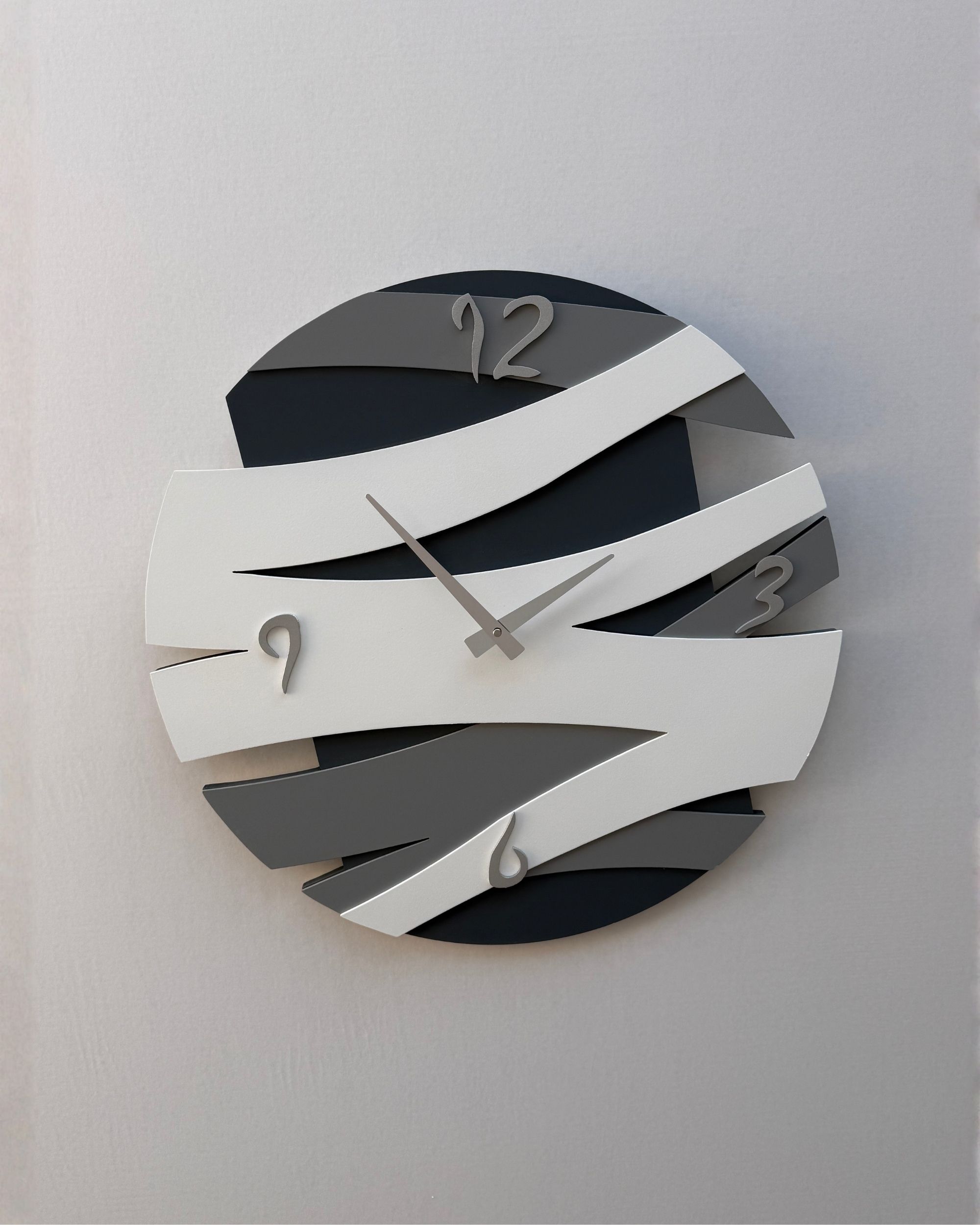 Luxury Wall Clock | Abstract Waves